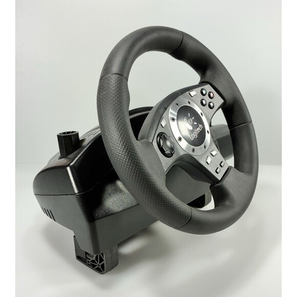 Logitech Driving Force Pro E-UJ11 USB Wired Steering Wheel with Shifter & Pedals - Picture 4 of 16